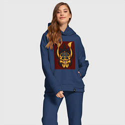 Женский костюм оверсайз Black Legion Insignia, цвет: тёмно-синий — фото 2