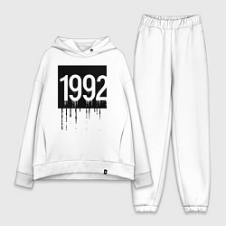 Женский костюм оверсайз Капающий 1992 год, цвет: белый