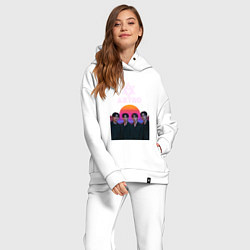 Женский костюм оверсайз Astro retro, цвет: белый — фото 2