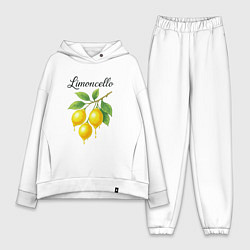 Женский костюм оверсайз Limoncello, цвет: белый