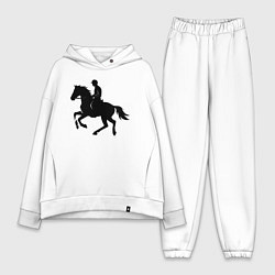 Женский костюм оверсайз Спортивный всадник на коне