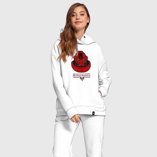 Женский костюм оверсайз Вархаммер - Кровавые Ангелы / Белый – фото 2