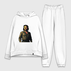 Женский костюм оверсайз Поп-арт Че Гевара 1970-е, цвет: белый