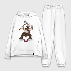 Женский костюм оверсайз Homer - god of bar, цвет: белый