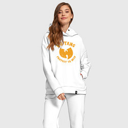 Женский костюм оверсайз Wu-Tang protect ya neck, цвет: белый — фото 2
