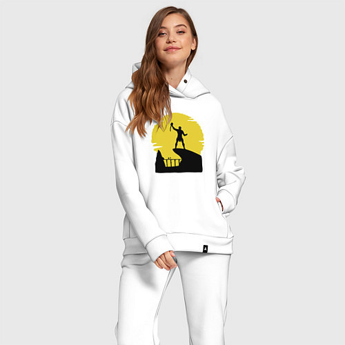 Женский костюм оверсайз Fatality / Белый – фото 2