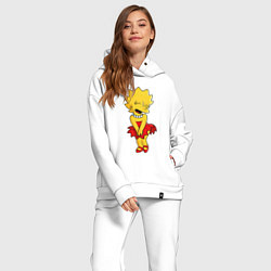 Женский костюм оверсайз Simpsons - Lisa Monroe, цвет: белый — фото 2
