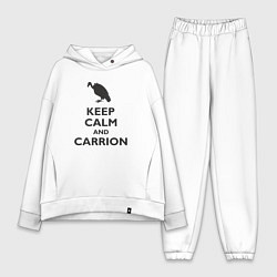 Женский костюм оверсайз Carrion, цвет: белый