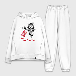 Женский костюм оверсайз Девочка аниме с бензопилой ужас