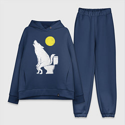 Женский костюм оверсайз Срущий волк