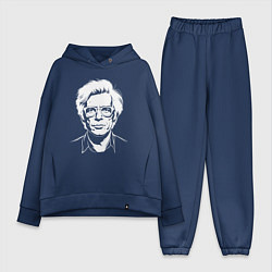 Женский костюм оверсайз Энди Уорхол в стиле нью-скул, цвет: тёмно-синий