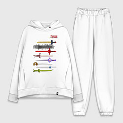 Женский костюм оверсайз Adventure time swords