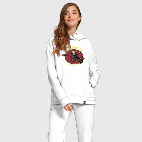 Женский костюм оверсайз Skullrider / Белый – фото 2