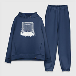 Женский костюм оверсайз Хоккейная рамка