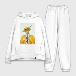 Женский костюм оверсайз Маска - Джим Керри, цвет: белый