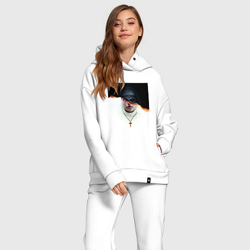 Женский костюм оверсайз Проклятие монахини / Белый – фото 2