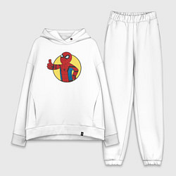 Женский костюм оверсайз Cool Spider-man, цвет: белый