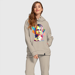Женский костюм оверсайз Kurt Cobain: Colors, цвет: миндальный — фото 2
