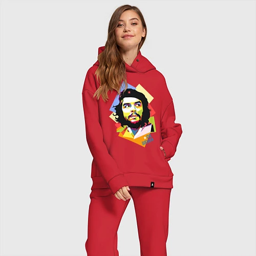 Женский костюм оверсайз Che Guevara Art / Красный – фото 2