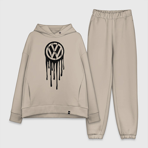 Женский костюм оверсайз Volkswagen / Миндальный – фото 1