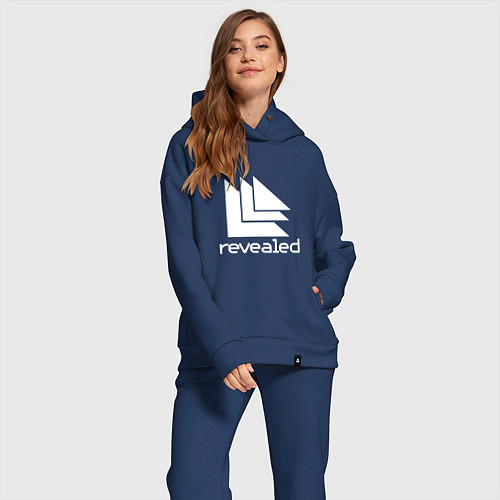 Женский костюм оверсайз Revealed / Тёмно-синий – фото 2