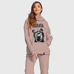 Женский костюм оверсайз Nirvana Group, цвет: пыльно-розовый — фото 2