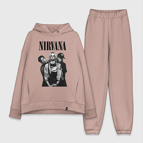 Женский костюм оверсайз Nirvana Group / Пыльно-розовый – фото 1