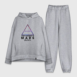 Женский костюм оверсайз Thirty seconds to mars cosmos, цвет: меланж