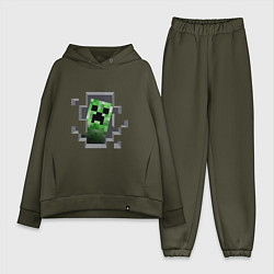Женский костюм оверсайз Creeper Inside, цвет: хаки