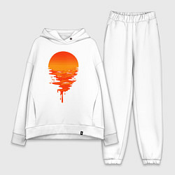 Женский костюм оверсайз Sunset, цвет: белый