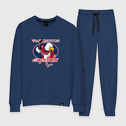 Костюм хлопковый женский Washington Capitals Hockey, цвет: тёмно-синий