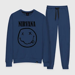 Костюм хлопковый женский Nirvana, цвет: тёмно-синий