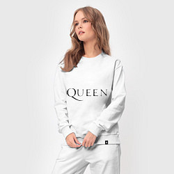 Костюм хлопковый женский Queen, цвет: белый — фото 2