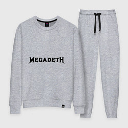 Костюм хлопковый женский Megadeth, цвет: меланж