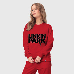 Костюм хлопковый женский Linkin Park, цвет: красный — фото 2