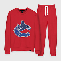 Костюм хлопковый женский Vancouver Canucks, цвет: красный