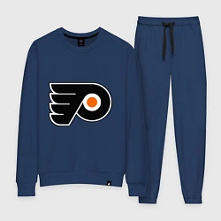 Костюм хлопковый женский Philadelphia Flyers, цвет: тёмно-синий