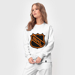 Костюм хлопковый женский NHL, цвет: белый — фото 2