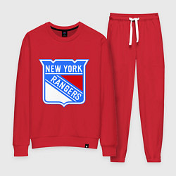 Костюм хлопковый женский New York Rangers, цвет: красный