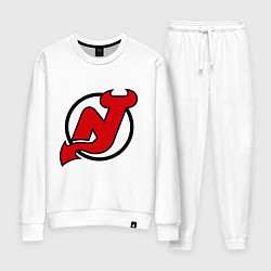 Костюм хлопковый женский New Jersey Devils, цвет: белый
