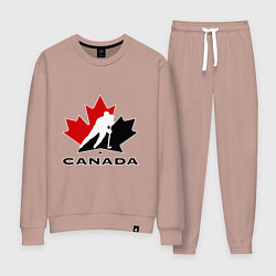 Костюм хлопковый женский Canada, цвет: пыльно-розовый