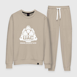 Костюм хлопковый женский UAC, цвет: миндальный