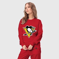 Костюм хлопковый женский Pittsburgh Penguins: Malkin 71, цвет: красный — фото 2