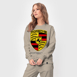 Костюм хлопковый женский Porsche Stuttgart, цвет: миндальный — фото 2