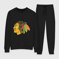 Костюм хлопковый женский Chicago Blackhawks: Kane, цвет: черный