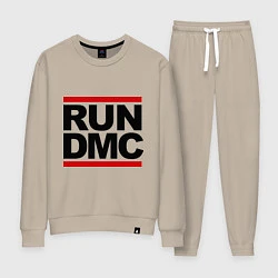 Костюм хлопковый женский Run DMC, цвет: миндальный