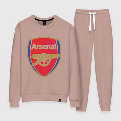 Костюм хлопковый женский Arsenal FC, цвет: пыльно-розовый