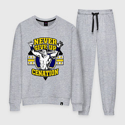 Костюм хлопковый женский Never Give Up: Cenation, цвет: меланж