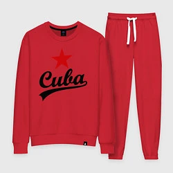 Костюм хлопковый женский Cuba Star, цвет: красный