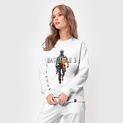 Костюм хлопковый женский Battlefield 3, цвет: белый — фото 2